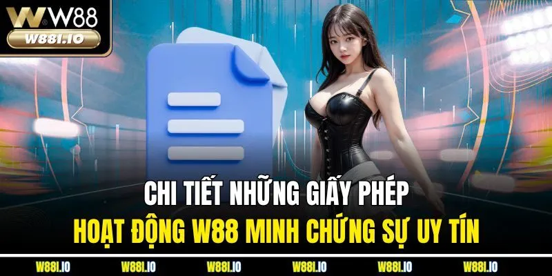 Chi tiết những giấy phép hoạt động W88 minh chứng sự uy tín