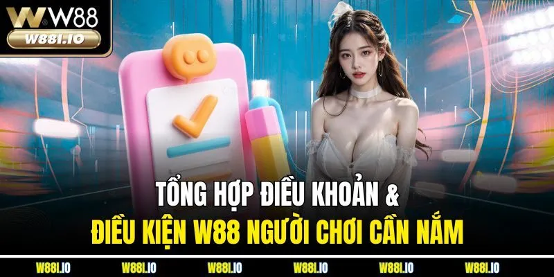 Tổng hợp Điều khoản điều kiện W88 người chơi cần nắm 